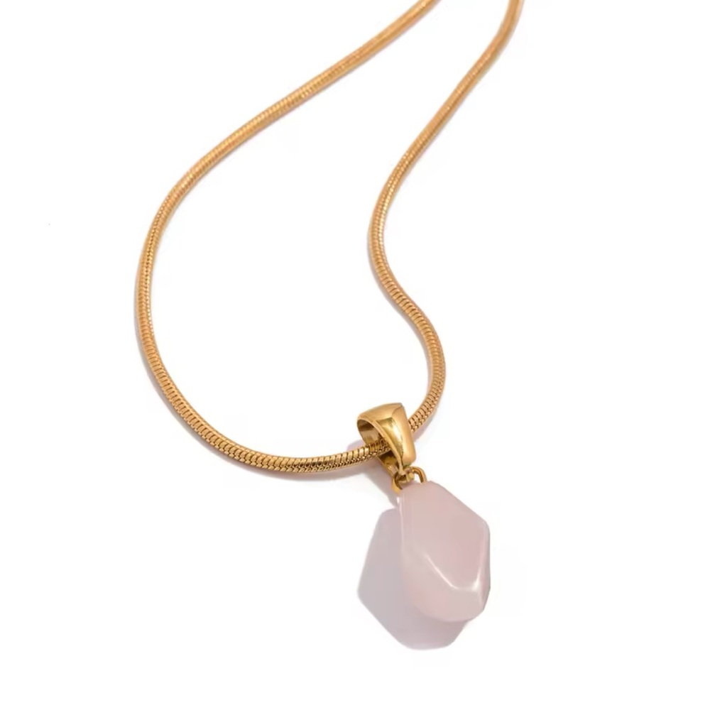 Natural Stone Pendant Necklace